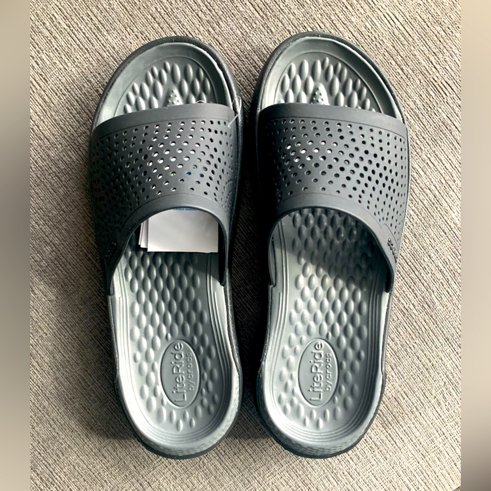 Crocs Literal Slide Black M7 W9